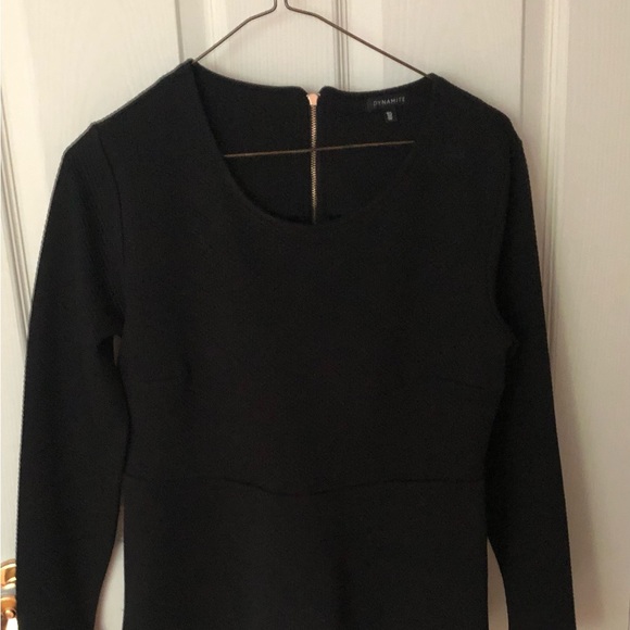 Black Peplum Top - Picture 2 of 2